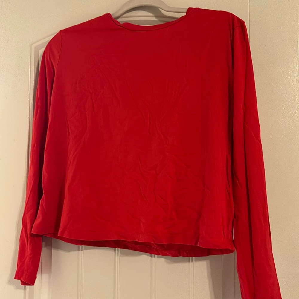 Wild fable red long sleeve crop top size XL